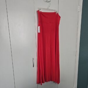 LuLaRoe Vibrant Red Maxi Skirt